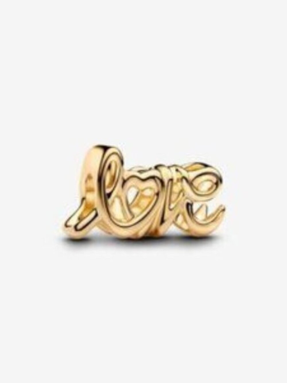 Pandora Gold Love Script Charm